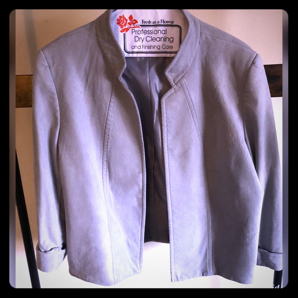 Tahari Faux-Suede Jacket